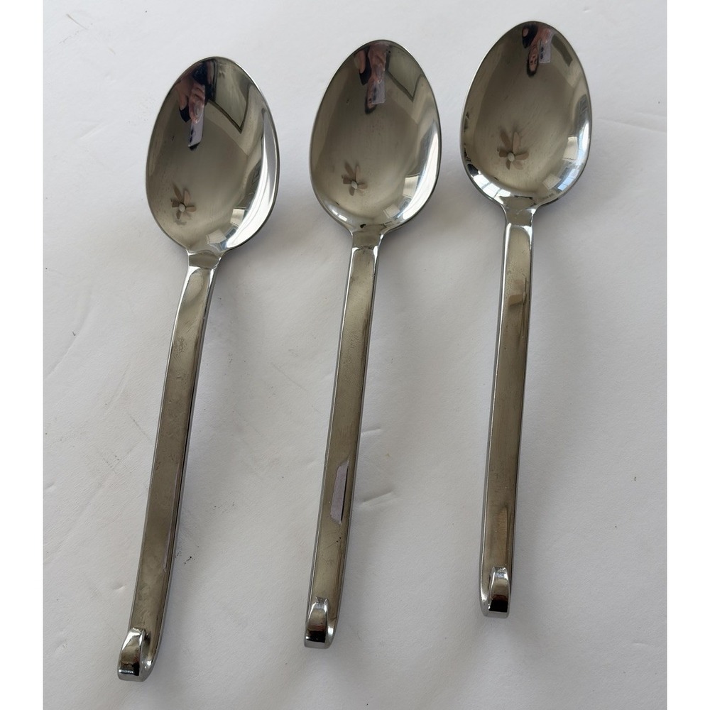 Lot Of 3‎ Sabatier Hi Light Hook Handle Oval Soup Spoon 18/10 Stainless Steel